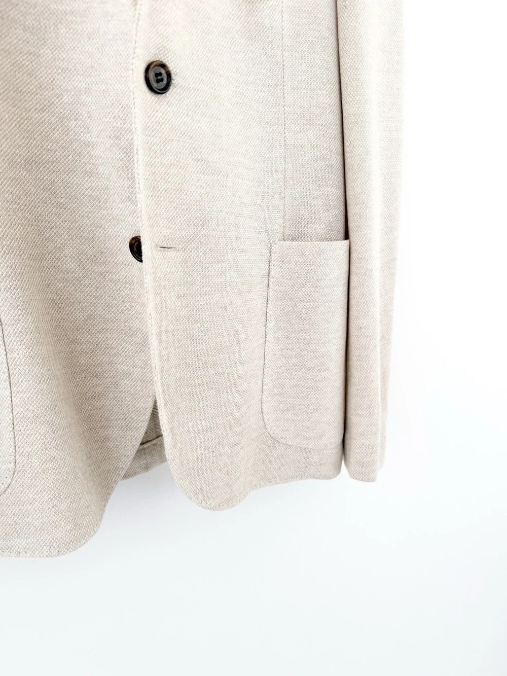 NEW Eleventy Textured Linen Blazer Men's Cream Sport Coat Unstructured 38R